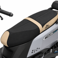 FEGO Cruise Seat Cover Cushion for TVS iQube Black/Beige