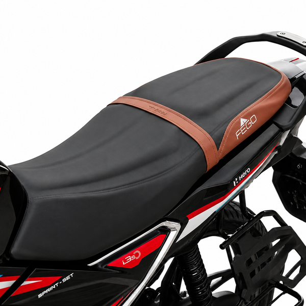 FEGO Cruise Seat Cover Cushion for Hero Glamour Black/Tan