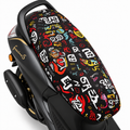 FEGO Pulse Printed Seat Cover for Yamaha Fascino Urban Pop