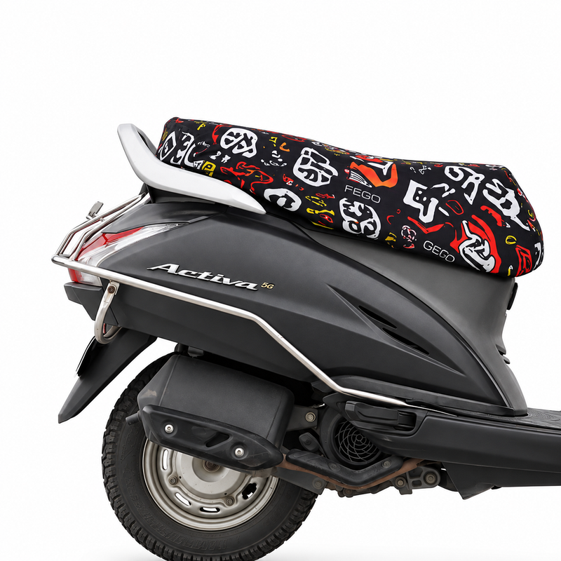 FEGO Pulse Printed Seat Cover for Honda Activa 125 Bloom